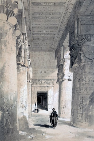 Templo de Denderah, Egipto, siglo XIX de Henry Pilleau