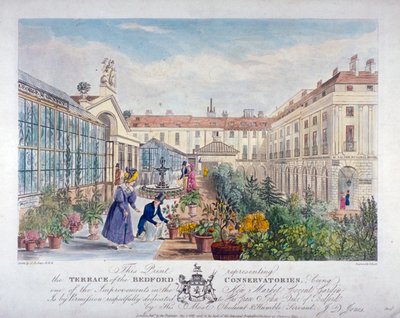 Terraza de los Conservatorios de Bedford en el Mercado de Covent Garden, Westminster, Londres de Henry Pyall