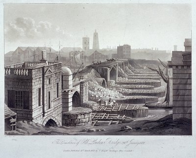 Puente de Londres antiguo, Londres de Henry Pyall