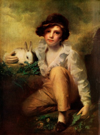 Niño con conejo, c. 1814, 1924 de Henry Raeburn