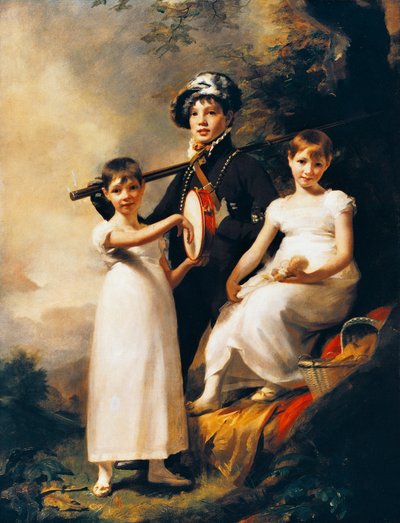 Los hijos de Elphinston, ca 1814, pintura por Henry Raeburn, óleo sobre lienzo de Henry Raeburn