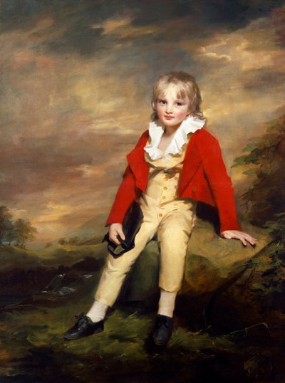 Sir George Sinclair de niño (óleo sobre lienzo) de Henry Raeburn