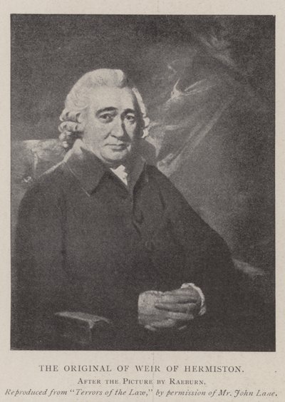 El Original de Weir de Hermiston de Henry Raeburn