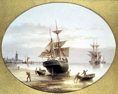 Escena del puerto de Henry Redmore