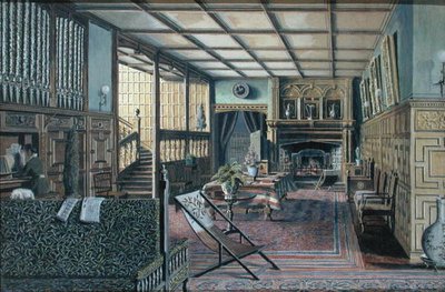 El Interior de Hall Place, Leigh, cerca de Tonbridge de Henry Robert Robertson