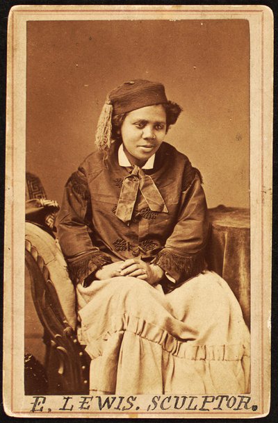 Tarjeta de visita de Edmonia Lewis, c.1870 de Henry Rocher