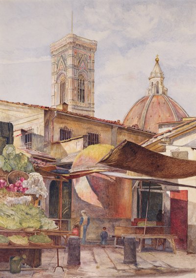 Cerca del Duomo, Florencia, 1878 de Henry Roderick Newman