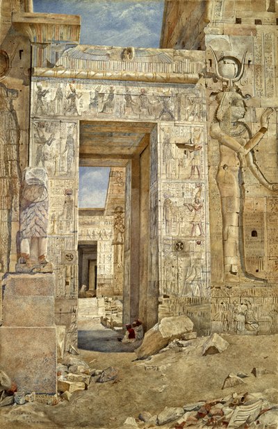 Ruinas en Philae, 1894 de Henry Roderick Newman