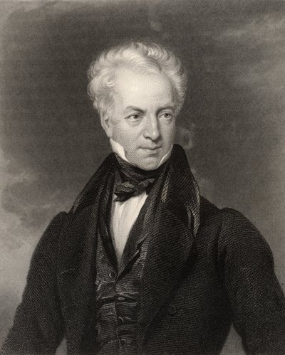 John Baron, grabado por W. Holl, de 