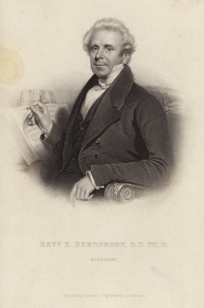 Reverendo Ebenezer Henderson de Henry Room