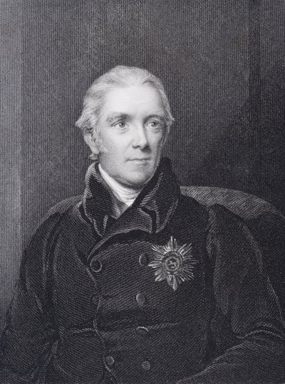 Sir Henry Halford, grabado por John Cochran de Henry Room