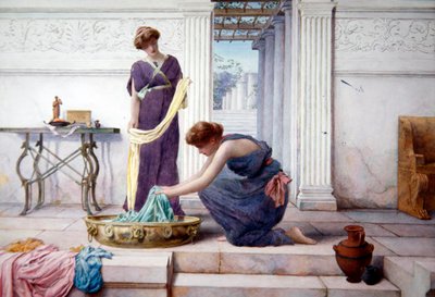 Tareas del hogar, c.1895 de Henry Ryland