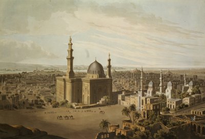 Vista del Gran Cairo, grabado por Daniel Havell, 1809 de Henry Salt