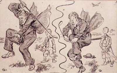 Frustración en el Campo de Golf, ilustración de la revista 
