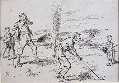 El Golfista Distraído, ilustración de la revista 
