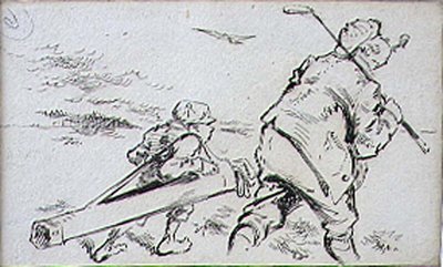 El golfista torpe, ilustración de la revista 