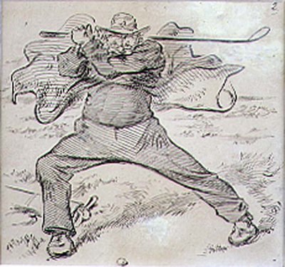 El golfista caótico, ilustración de la revista 