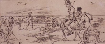 El putt difícil, ilustración de la revista 