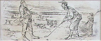 El Golfista Vacilante, ilustración de la revista 