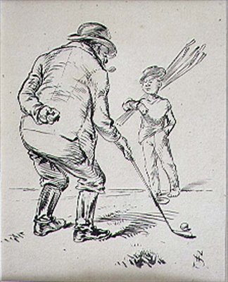 El último putt, ilustración de la revista 