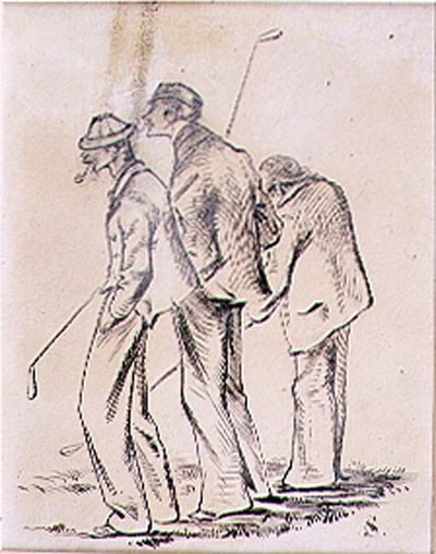 Los golfistas letárgicos, ilustración de la revista 