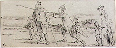 El golpe desafortunado, ilustración de la revista 