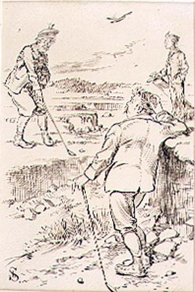 El Golfista Ganador, ilustración de la revista 