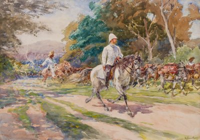 Un oficial colonial, posiblemente Haití, c.1900 de Henry Sandham