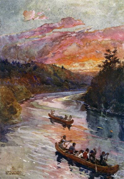 Navegando en agua dulce de Henry Sandham