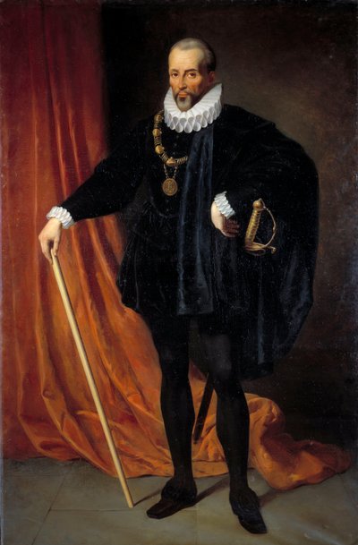 Retrato de cuerpo entero de Blaise de Montesquiou (1501-1577), señor de Montluc mariscal de Francia en 1575, teniente general de Guyenne, con el collar de la Orden de San Miguel 