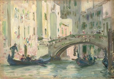 Un canal en Venecia de Henry Scott Tuke