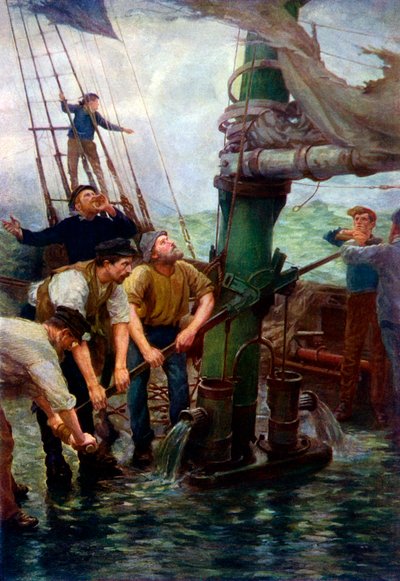 ¡Todos a las bombas! por Henry S. Tuke de Henry Scott Tuke