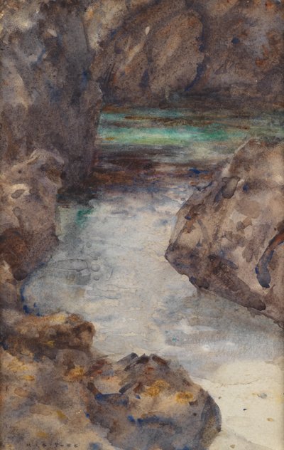 Cala (Acuarela) de Henry Scott Tuke