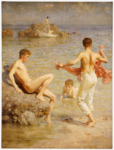 Aguas resplandecientes, 1910 de Henry Scott Tuke