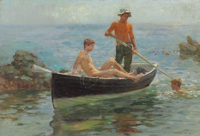 El jersey naranja, 1913 de Henry Scott Tuke