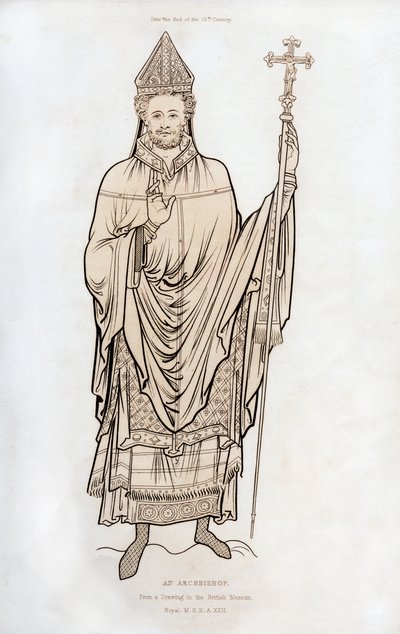 Un arzobispo, finales del siglo XII, 1843 de Henry Shaw