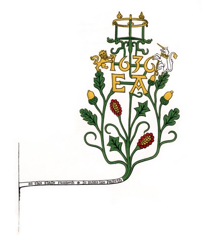Soporte para un reloj de arena, 1636, 1843 de Henry Shaw