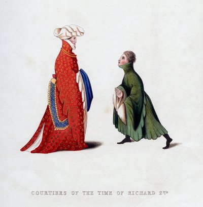 Vestido de corte, siglo XIV, 1843 de Henry Shaw