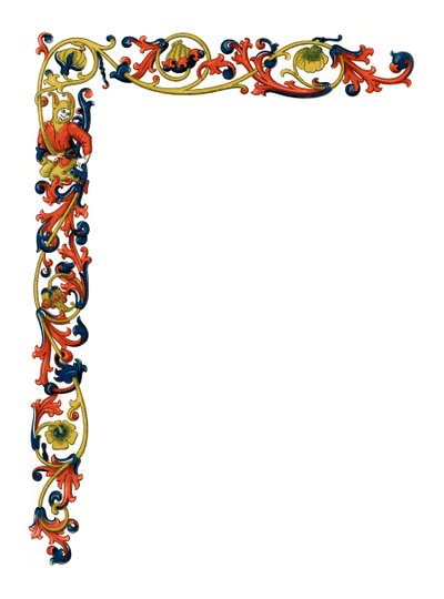Borde decorativo, siglo XV, 1843 de Henry Shaw