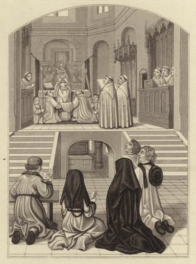 Elevación de la Hostia, alrededor de 1500 de Henry Shaw