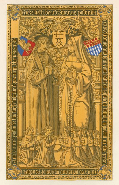 De un latón, en la Iglesia de Santa María Key Ipswich, 1525 de Henry Shaw