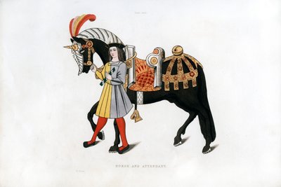 Caballo y asistente, c1511, 1843 de Henry Shaw