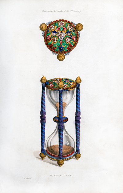 Reloj de arena, mediados del siglo XVII, 1843 de Henry Shaw