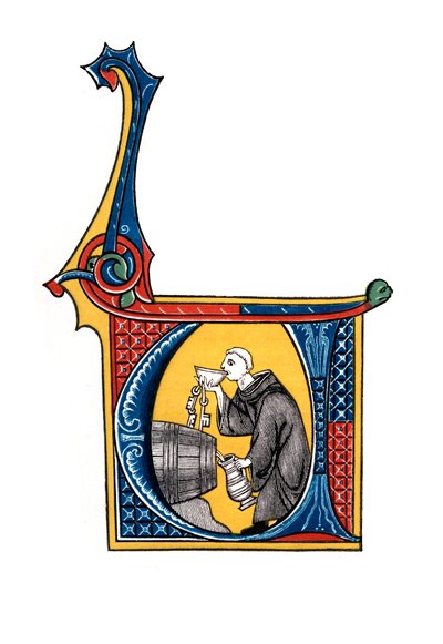 Letra inicial U, principios del siglo XIV de Henry Shaw