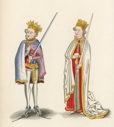 Rey Juan y Rey Enrique I, c 1440 de Henry Shaw