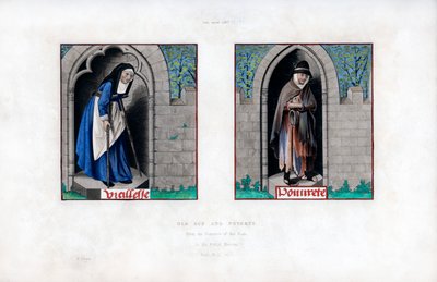 Vejez y pobreza, c1480, 1843 de Henry Shaw