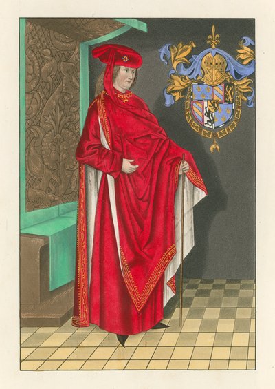 Felipe, Duque de Borgoña, c. 1460 de Henry Shaw