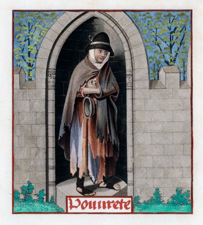Pobreza, c. 1480, 1843 de Henry Shaw