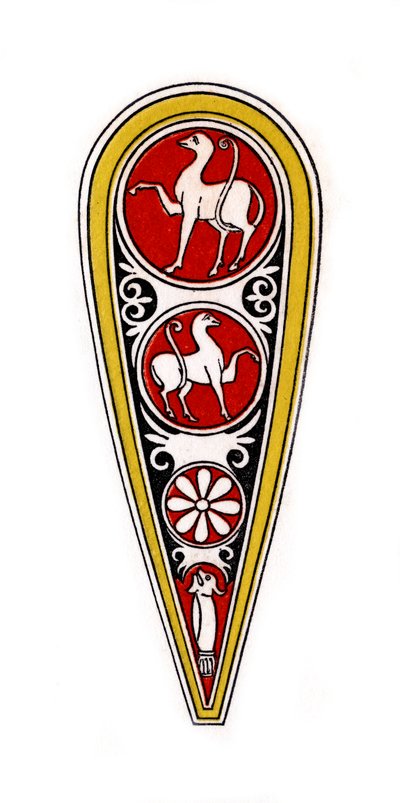 Escudo, siglo XII, 1843 de Henry Shaw