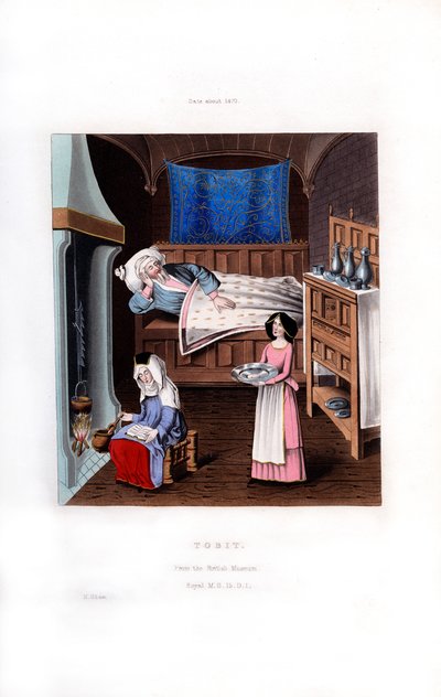 Tobit, c1470, 1843 de Henry Shaw
